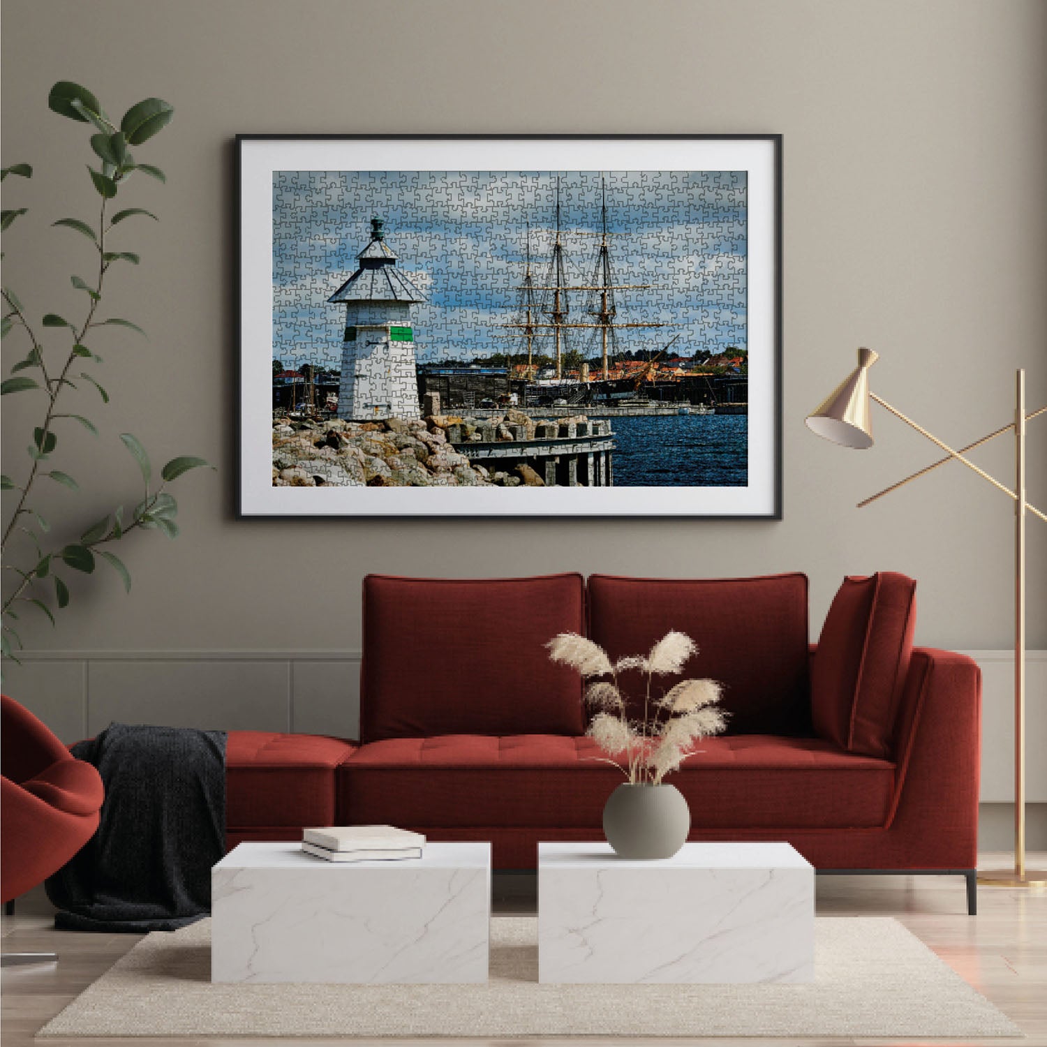 Ebeltoft - puslespil med 1000 brikker fra Puzler